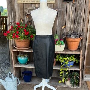 Comint black Leather skirt size 7/8 JUNIOR.